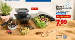 Lidl Silvercrest boîtes de conservation en verre offre