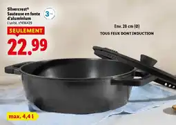 Lidl Silvercrest sauteuse en fonte d'aluminium offre
