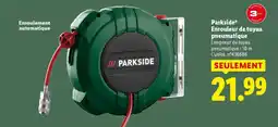 Lidl Parkside enrouleur de tuyau pneumatique offre