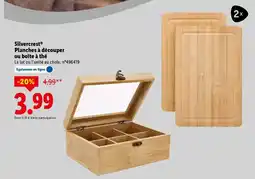 Lidl Silvercrest planches à découper ou boîte à thé offre