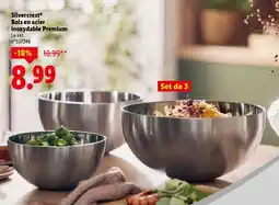 Lidl Silvercrest bols en acier inoxydable premium offre