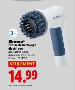 Lidl Silvercrest brosse de nettoyage électrique offre