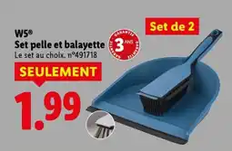 Lidl W5 set pelle et balayette offre