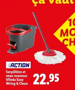 Lidl Action serpillière et seau-essoreur vileda easy wring & clean offre