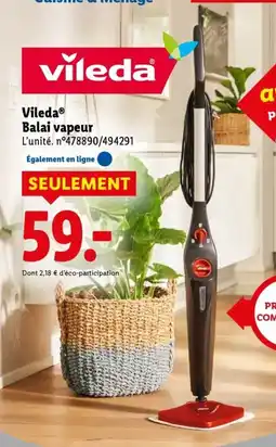 Lidl Vileda balai vapeur offre