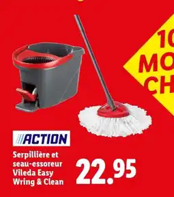 Lidl Action serpillière et seau-essoreur vileda easy wring & clean offre