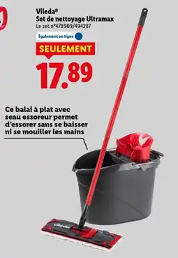 Lidl Vileda set de nettoyage ultramax offre