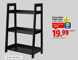 Lidl Livarno home étagère noire offre