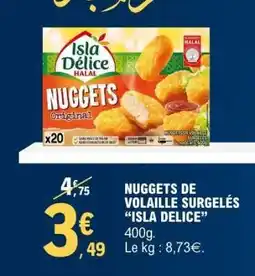 E.Leclerc NUGGETS DE VOLAILLE SURGELÉS ISLA DÉLICE offre