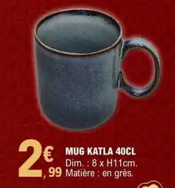 E.Leclerc MUG KATLA 40CL offre