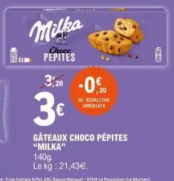 E.Leclerc GÂTEAUX CHOCO PÉPITES MILKA offre