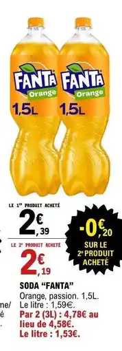E.Leclerc Soda 'Fanta' offre