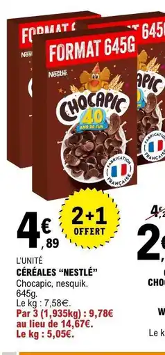 E.Leclerc CÉRÉALES “NESTLÉ” offre