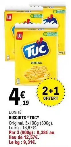 E.Leclerc BISCUITS “TUC” offre
