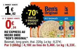 E.Leclerc Ben's Original riz basmati offre