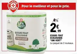 E.Leclerc ESSUIE-TOUT ÉCOLOGIQUE UNI VERT offre