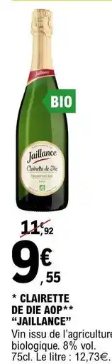 E.Leclerc Clairette de Die AOP Jaillance offre