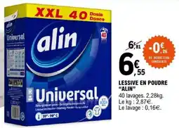 E.Leclerc LESSIVE EN POUDRE “ALIN” offre