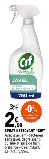 E.Leclerc Spray Nettoyant Cif offre