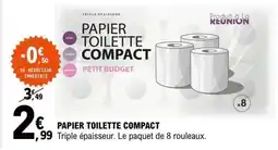 E.Leclerc PAPIER TOILETTE COMPACT offre