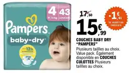 E.Leclerc COUCHES BABY DRY “PAMPERS” offre