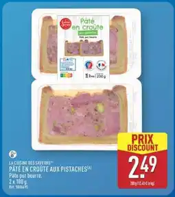 ALDI PÂTÉ EN CROÛTE AUX PISTACHES offre