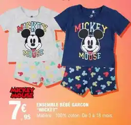 E.Leclerc ENSEMBLE BÉBÉ GARCON “MICKEY” offre