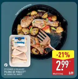 ALDI ST-CLÉMENT LE VOLAILLER PILONS DE POULET offre