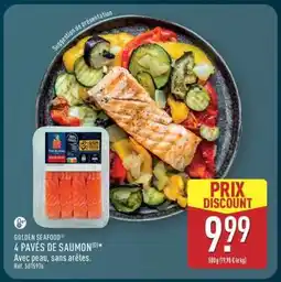 ALDI GOLDEN SEAFOOD 4 PAVÉS DE SAUMON offre