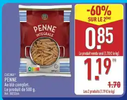 ALDI Cucina Penne Intégrale offre