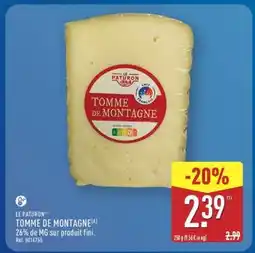 ALDI LE PATURON TOMME DE MONTAGNE offre