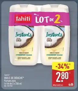 ALDI TAHITI HUILE DE DOUCHE offre
