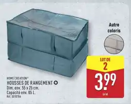 ALDI HOME CREATION HOUSSES DE RANGEMENT offre