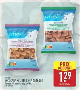 ALDI LYTTOS NOIX CARAMÉLISÉES À LA GRECOQUE offre