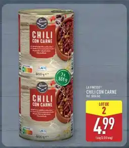 ALDI LA FINESSE CHILI CON CARNE offre