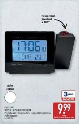 ALDI KRONOTEX Réveil à projection offre