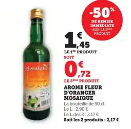Super U Mosaique arome fleur d'oranger offre