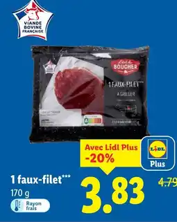 Lidl L'étal du boucher 1 faux-filet à griller offre