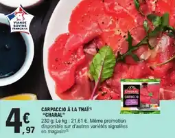 E.Leclerc Express Carpaccio à la thaï charal offre