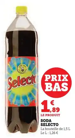 Super U Selecto soda offre