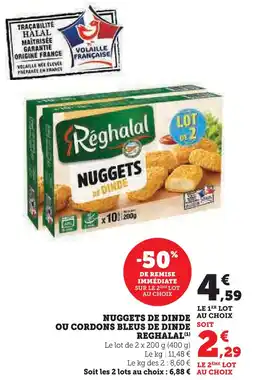 Super U Reghalal nuggets de dinde offre