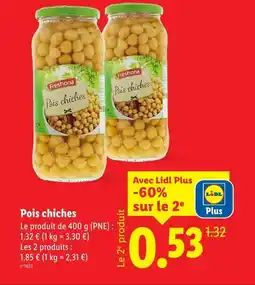 Lidl Freshona pois chiches offre