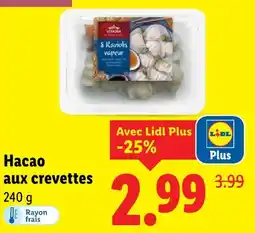Lidl Vitasia hacao aux crevettes offre