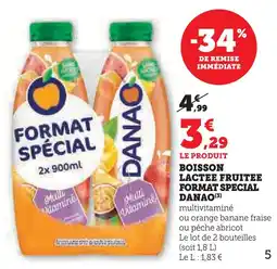 Super U Danao boisson lactée fruitée format spécial offre