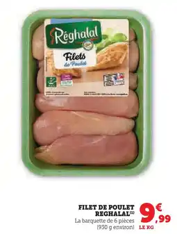 Super U Réghalal filet de poulet offre
