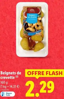 Lidl Vitasia beignets de crevette offre