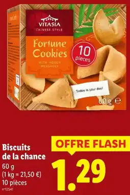 Lidl Vitasia biscuits de la chance offre