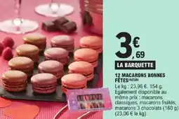E.Leclerc Express 12 macarons bonnes fêtes offre
