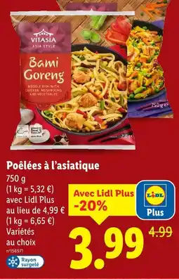 Lidl Vitasia poêlées à l'asiatique bami goreng offre