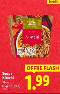 Lidl Vitasia soupe kimchi offre